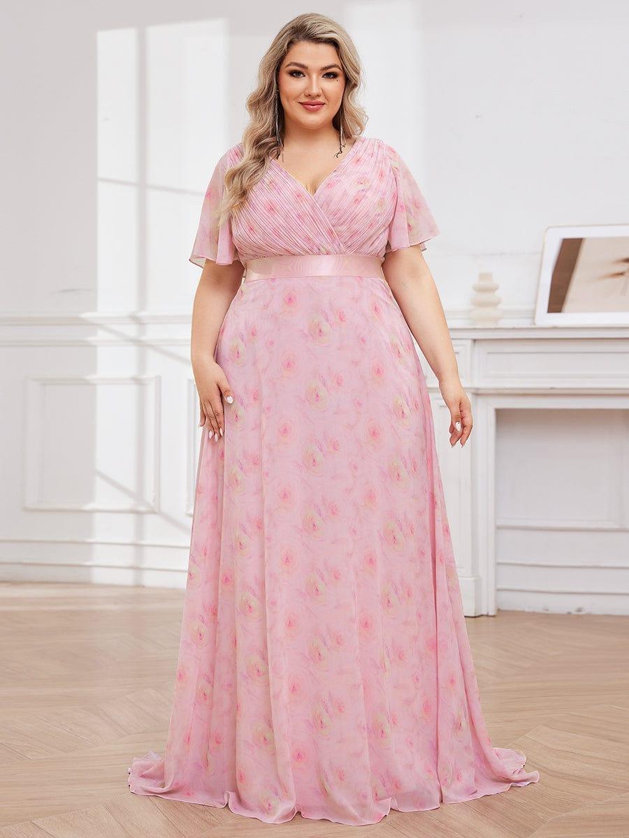 Vestido Maxi de Dama de Honor con Cintura Imperio