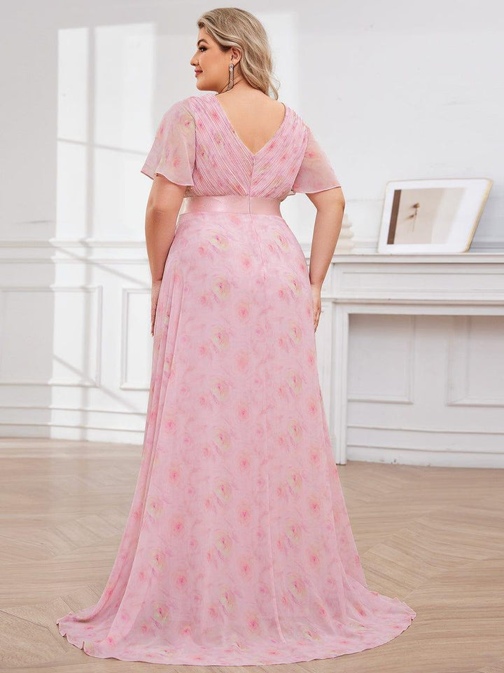 Vestido Maxi de Dama de Honor con Cintura Imperio