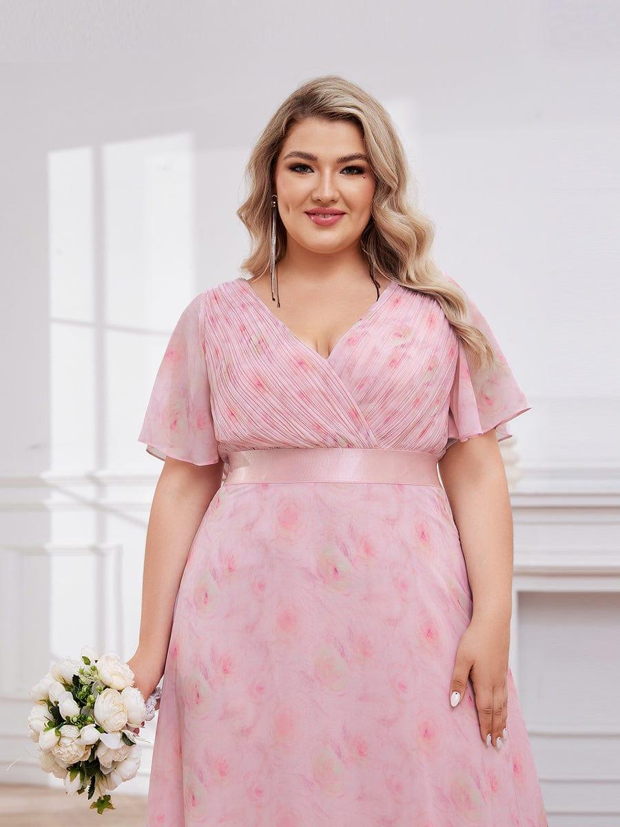 Vestido Maxi de Dama de Honor con Cintura Imperio