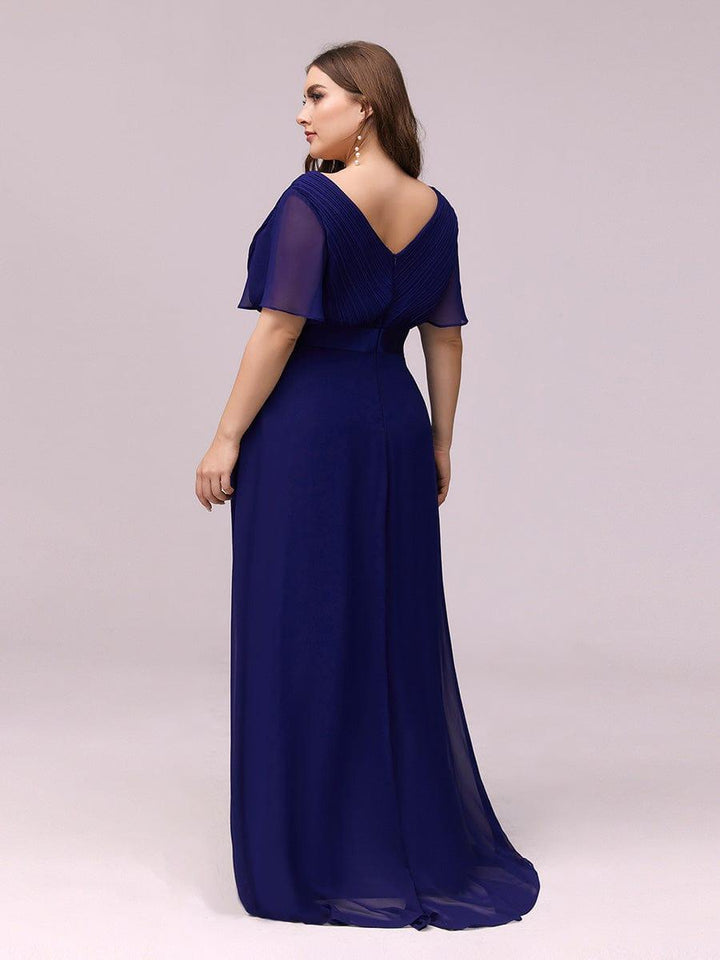 Vestido Maxi de Dama de Honor con Cintura Imperio