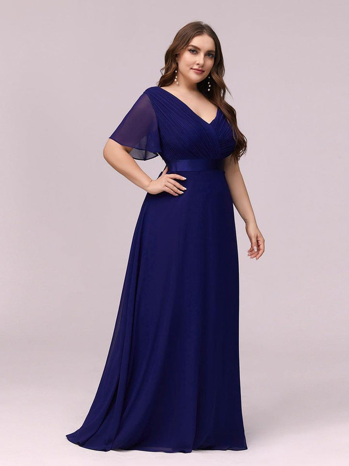 Vestido Maxi de Dama de Honor con Cintura Imperio