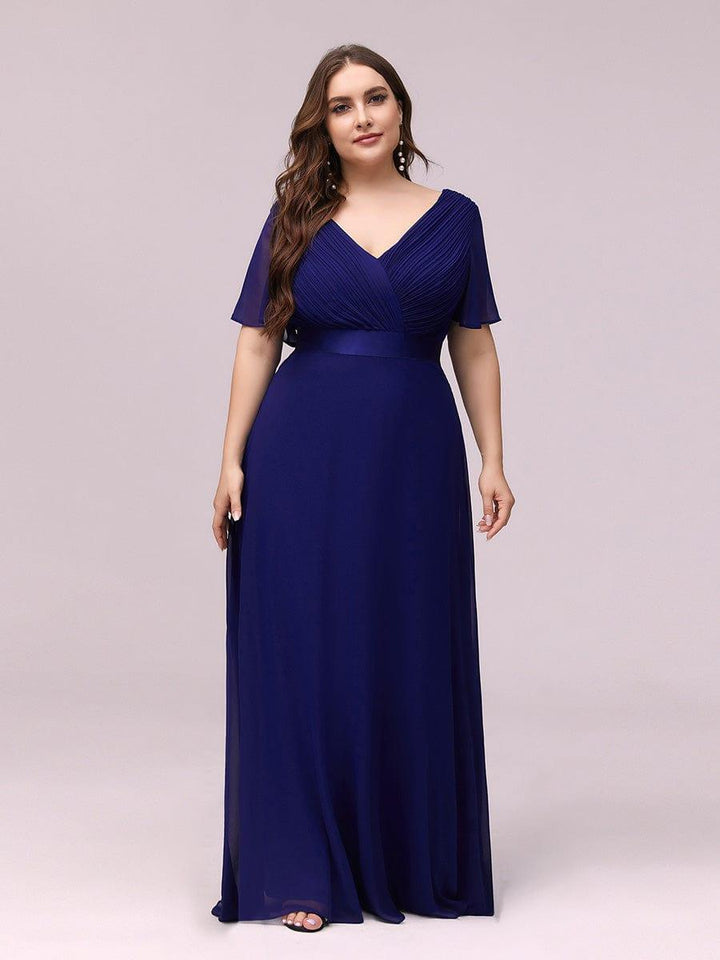 Vestido Maxi de Dama de Honor con Cintura Imperio