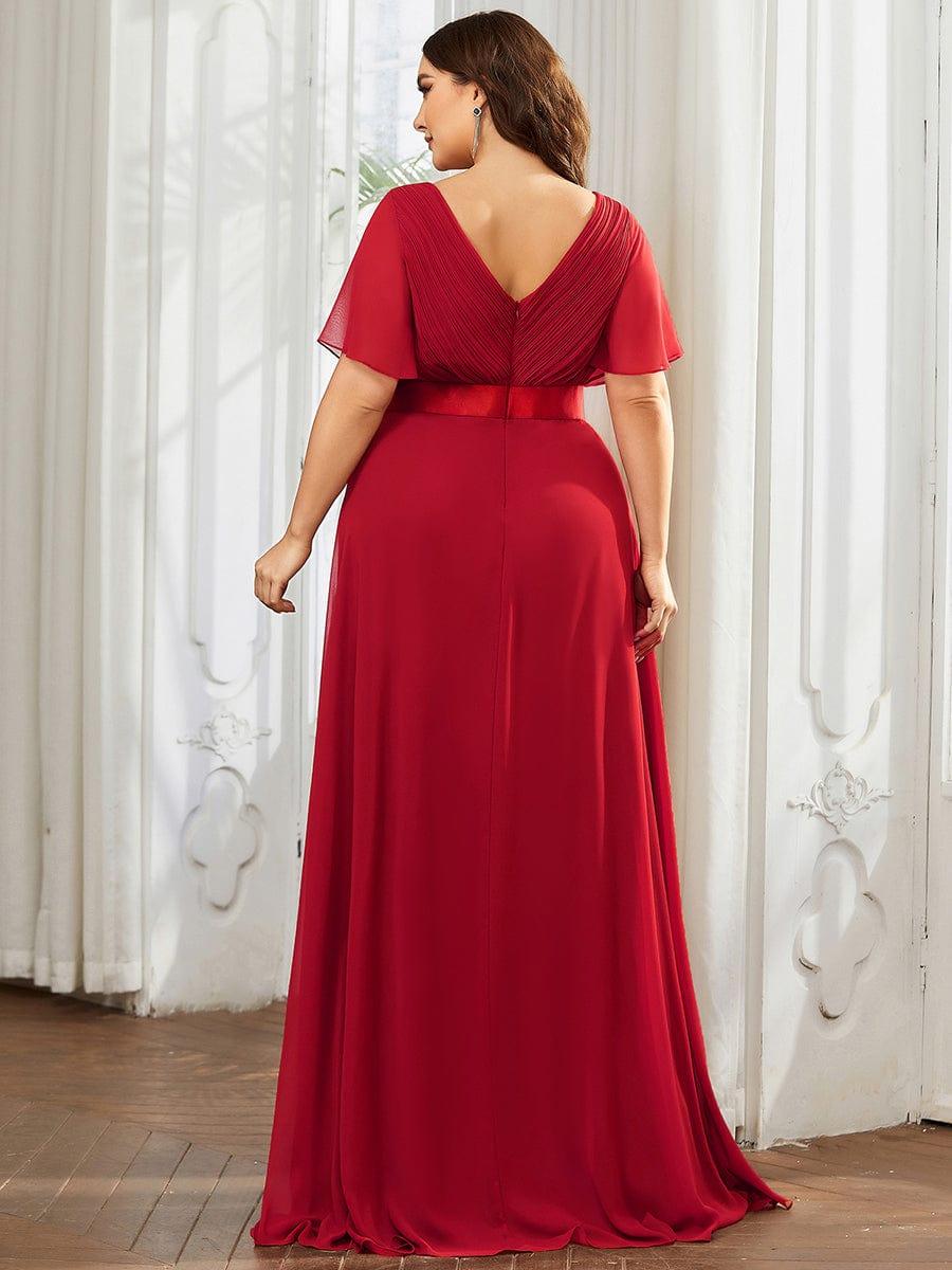 Vestido Maxi de Dama de Honor con Cintura Imperio