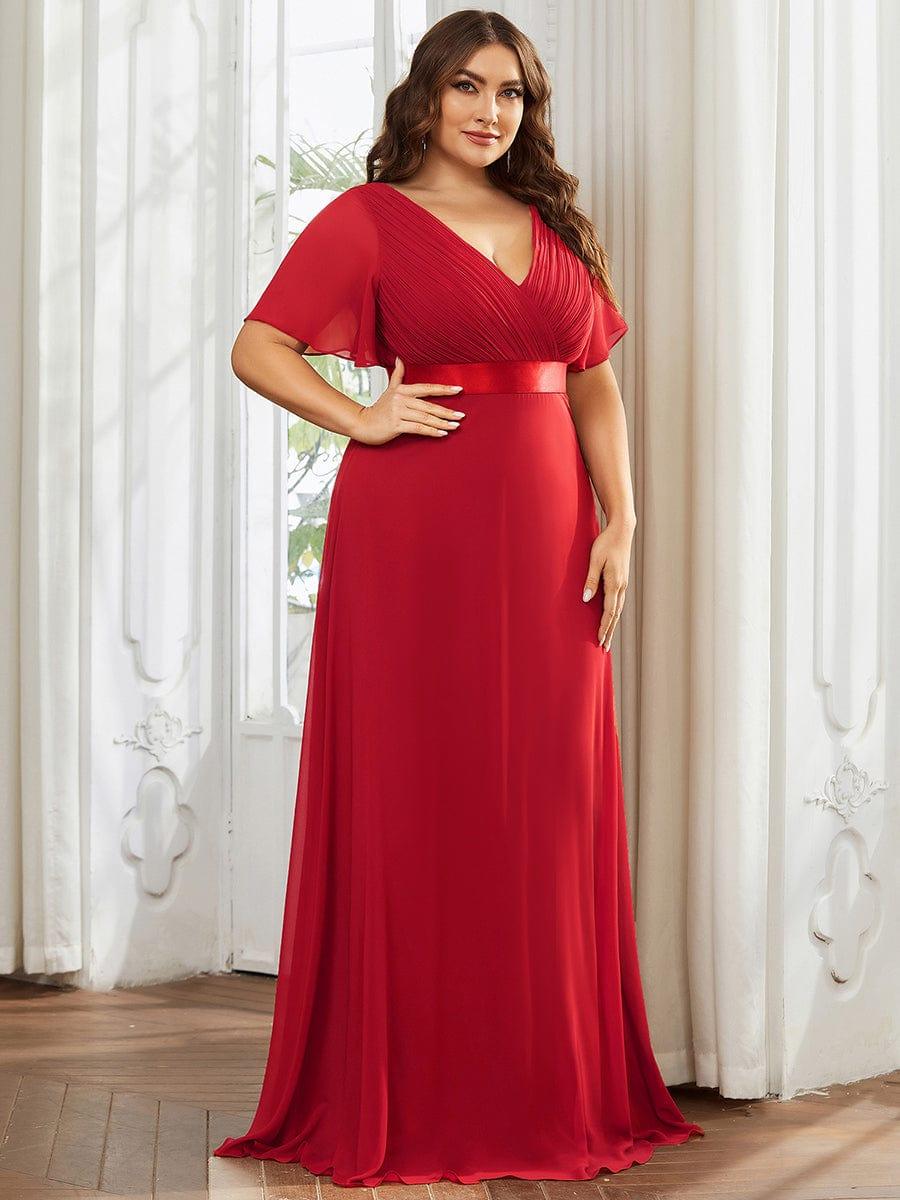 Vestido Maxi de Dama de Honor con Cintura Imperio