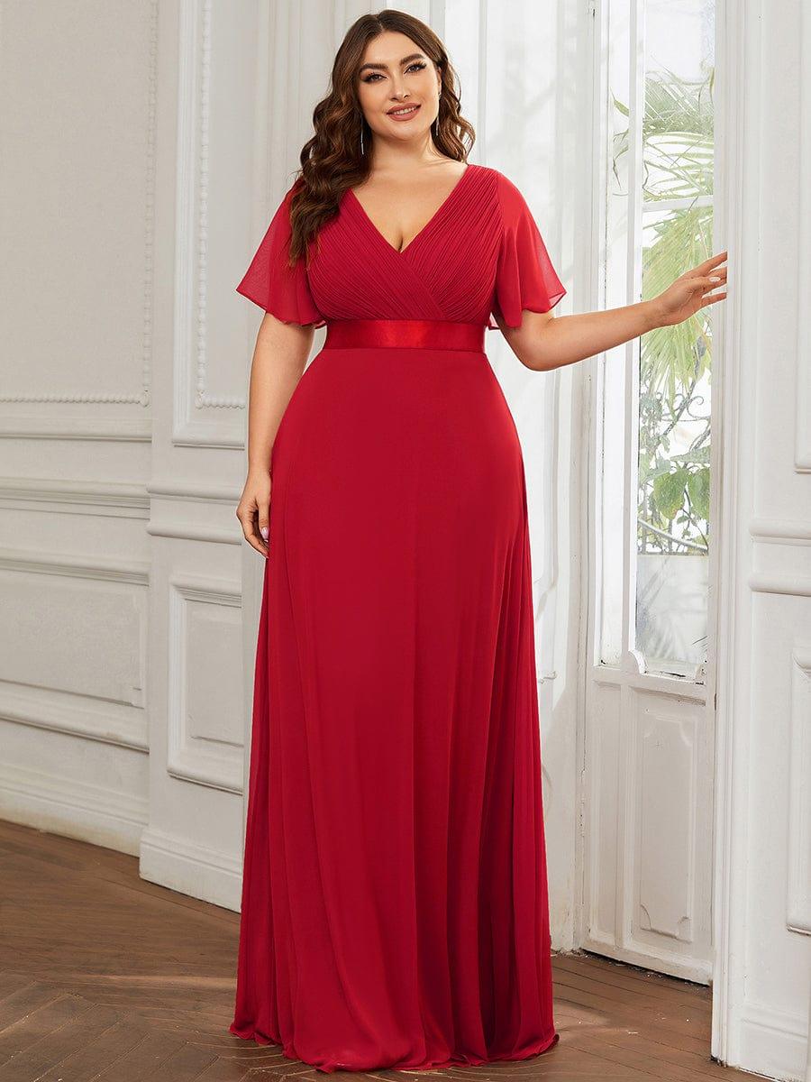 Vestido Maxi de Dama de Honor con Cintura Imperio