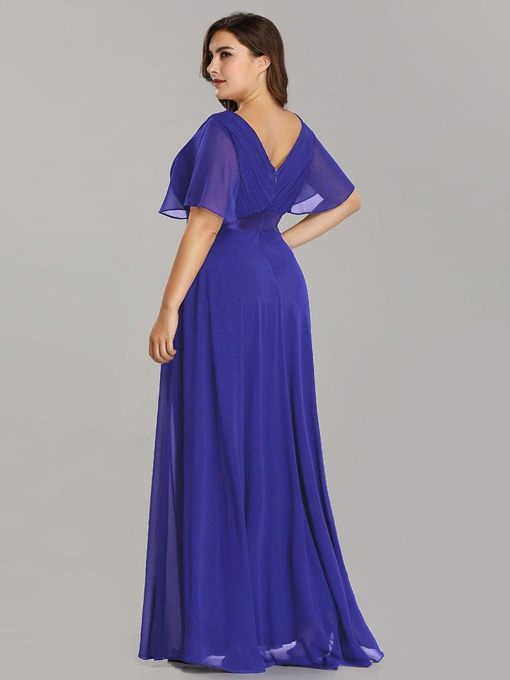 Vestido Maxi de Dama de Honor con Cintura Imperio