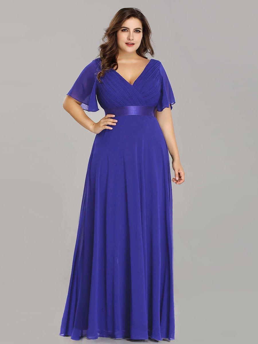 Vestido Maxi de Dama de Honor con Cintura Imperio
