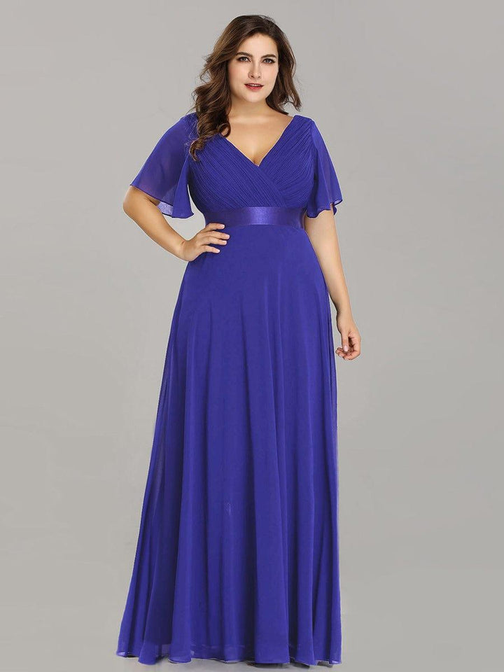 Vestido Maxi de Dama de Honor con Cintura Imperio