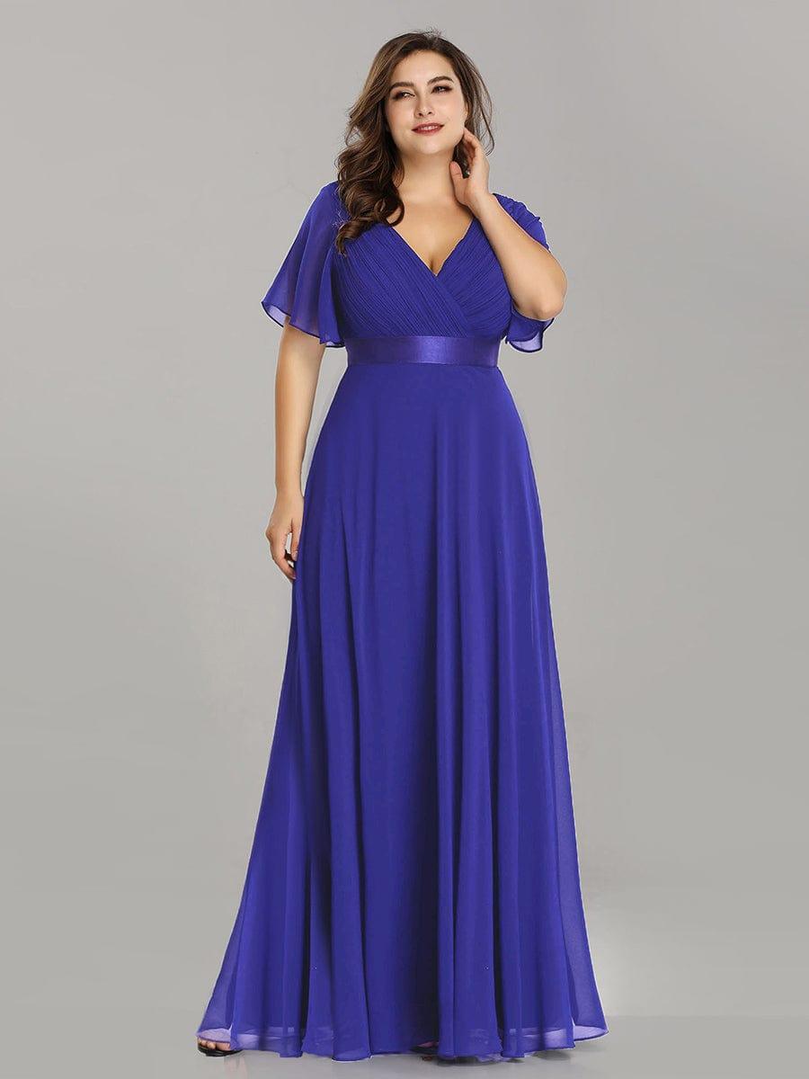 Vestido Maxi de Dama de Honor con Cintura Imperio
