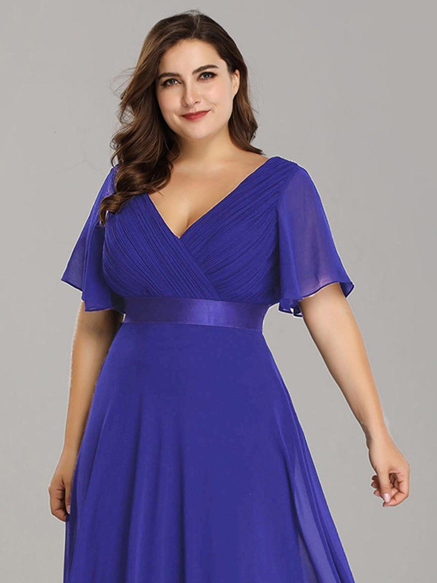Vestido Maxi de Dama de Honor con Cintura Imperio