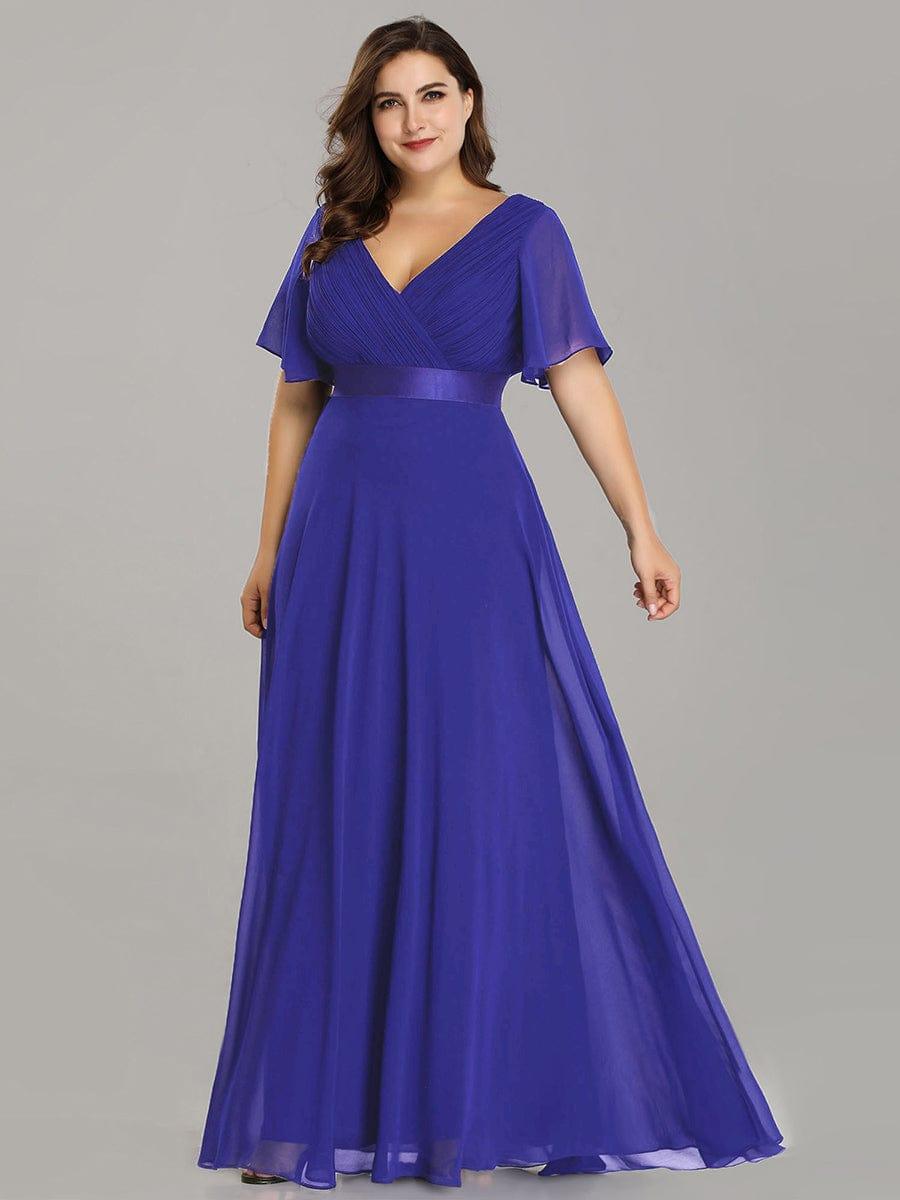 Vestido Maxi de Dama de Honor con Cintura Imperio