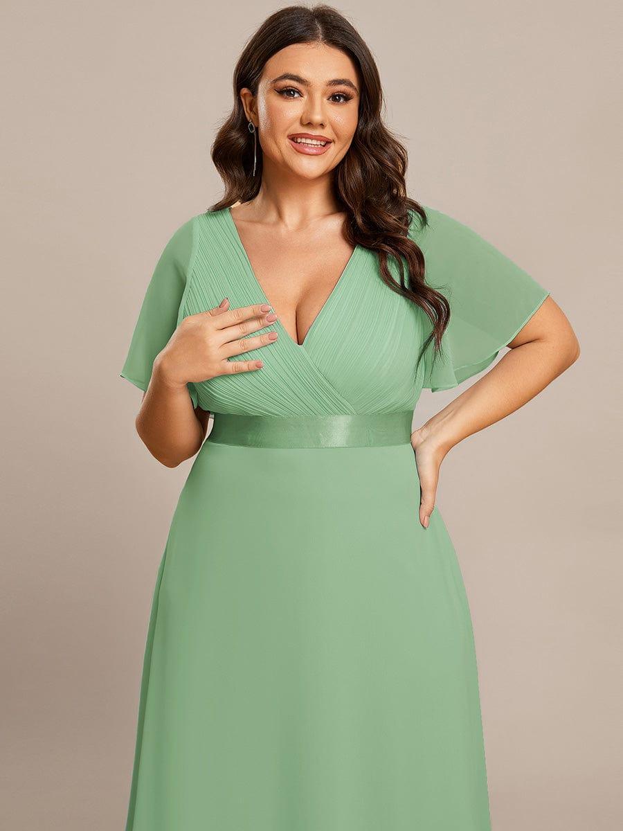 Vestido Maxi de Dama de Honor con Cintura Imperio