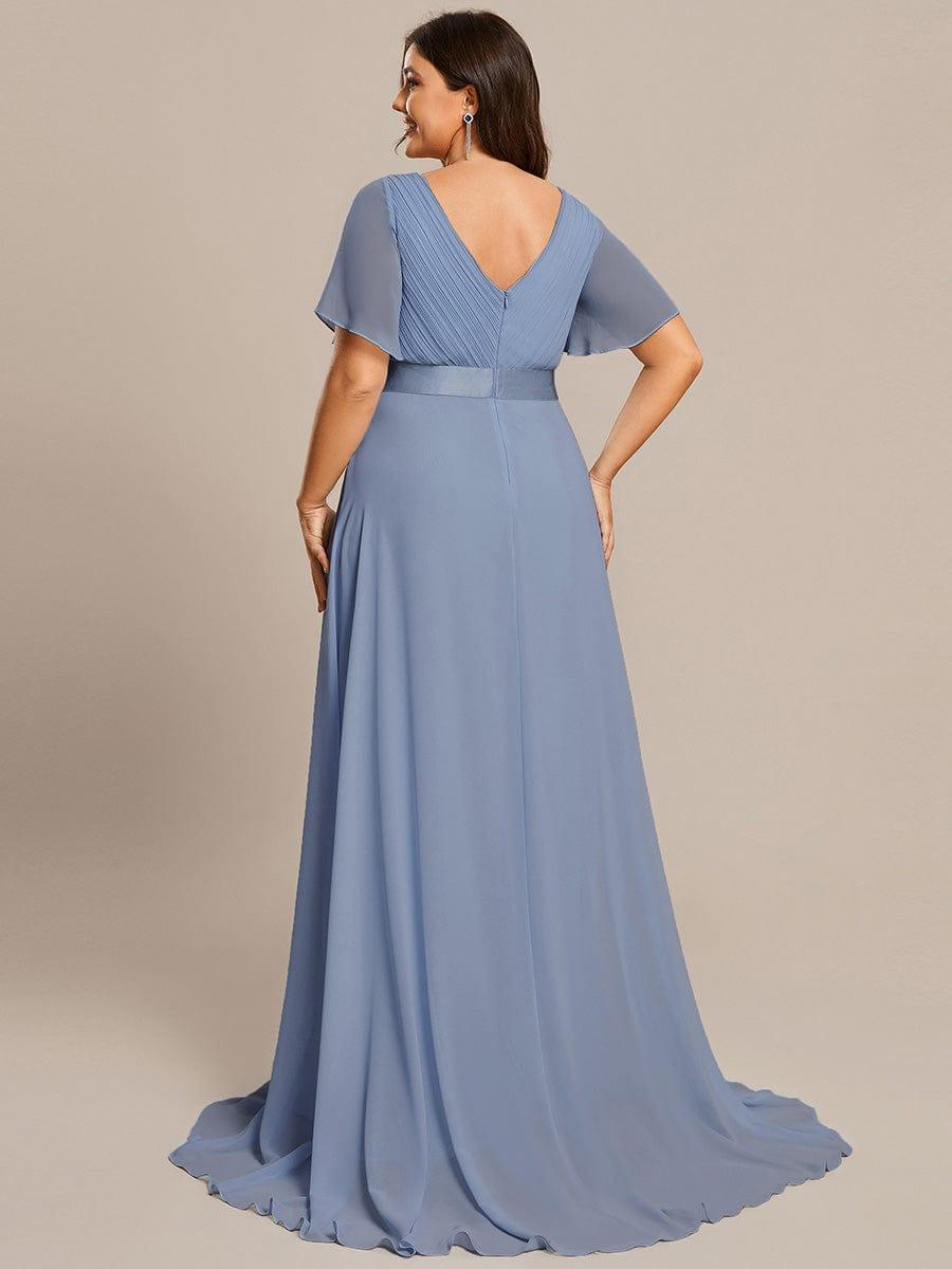 Vestido Maxi de Dama de Honor con Cintura Imperio