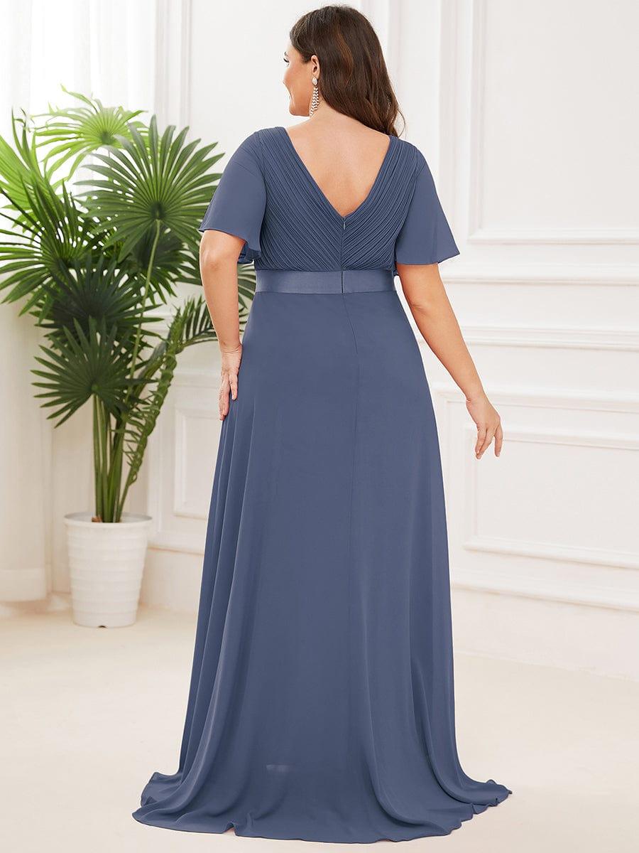 Vestido Maxi de Dama de Honor con Cintura Imperio