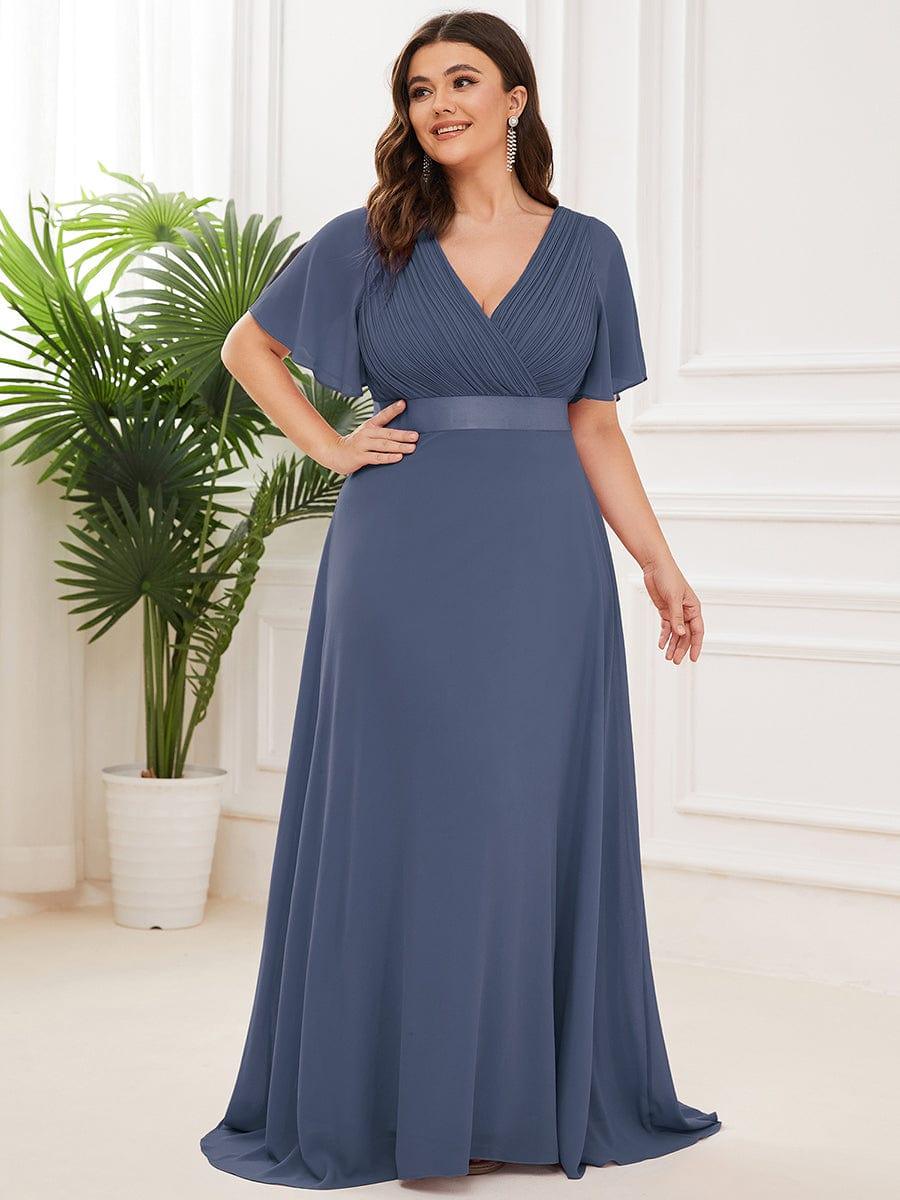 Vestido Maxi de Dama de Honor con Cintura Imperio