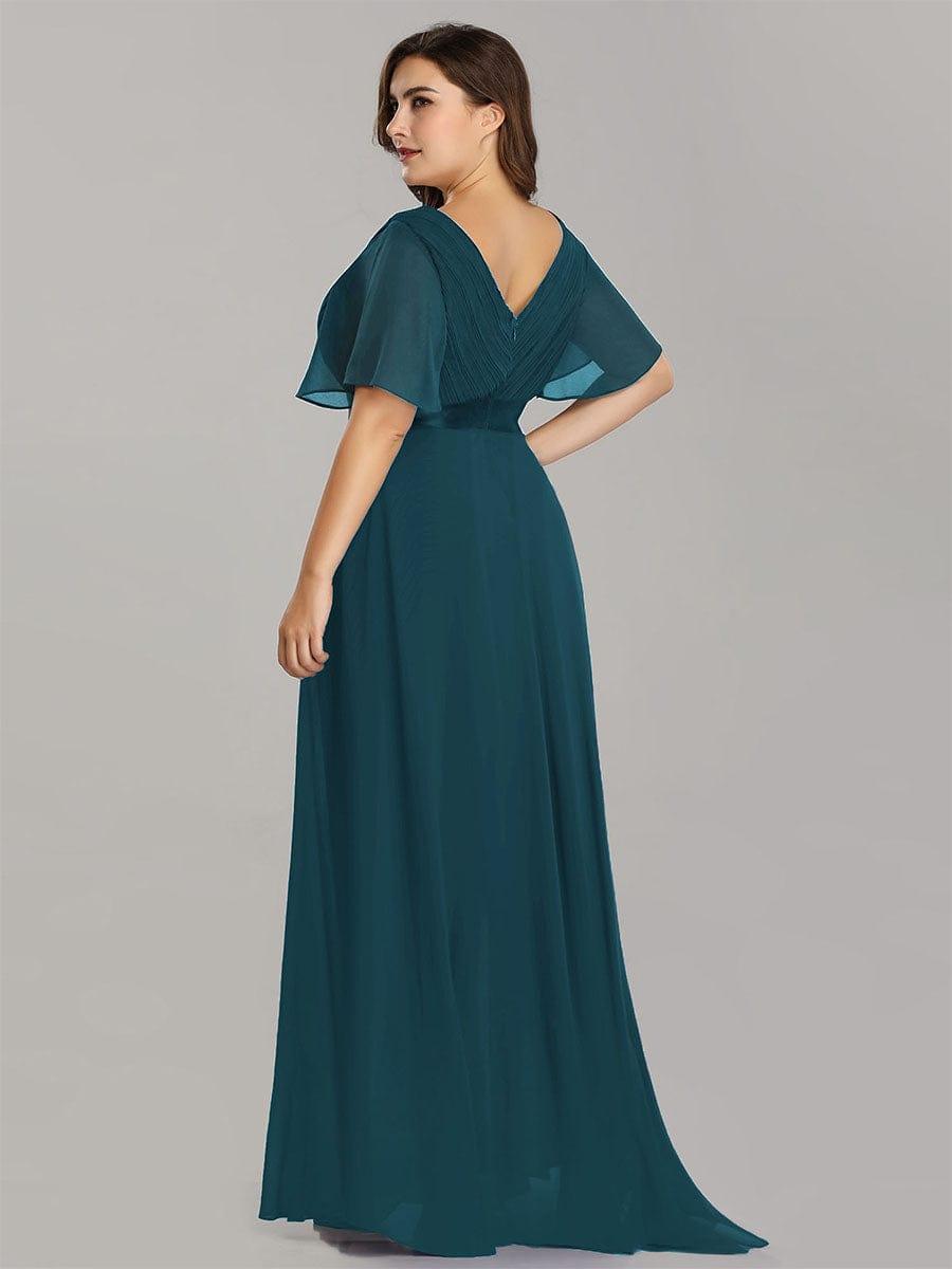 Vestido Maxi de Dama de Honor con Cintura Imperio