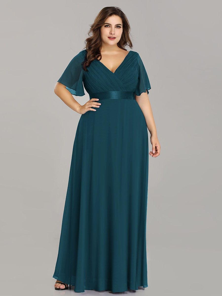 Vestido Maxi de Dama de Honor con Cintura Imperio