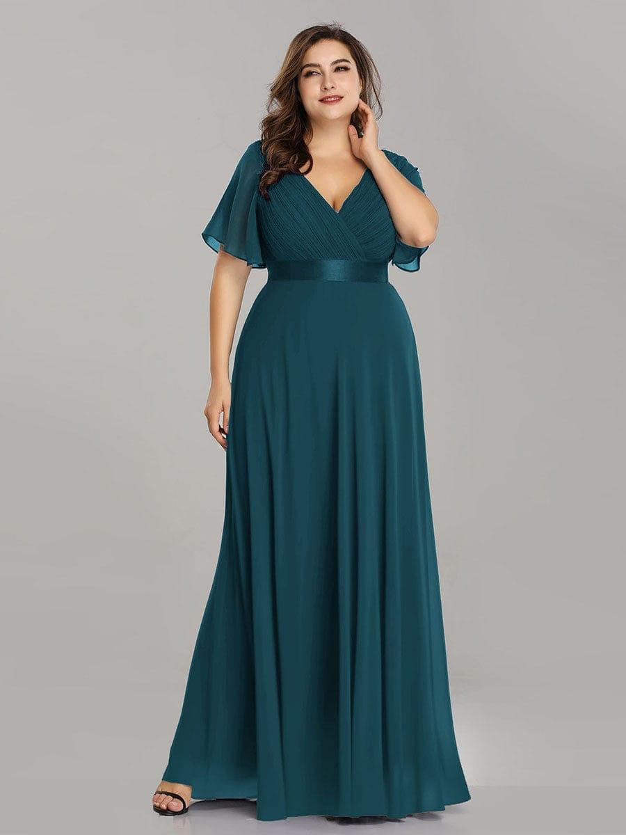 Vestido Maxi de Dama de Honor con Cintura Imperio