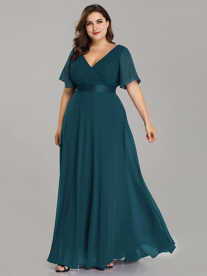 Vestido Maxi de Dama de Honor con Cintura Imperio