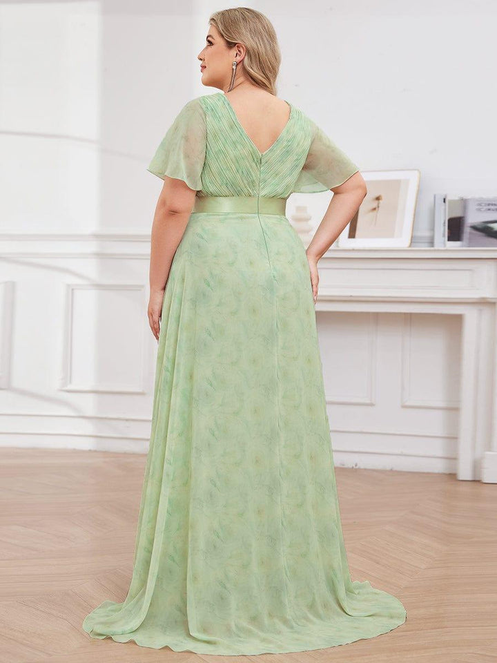 Vestido Maxi de Dama de Honor con Cintura Imperio