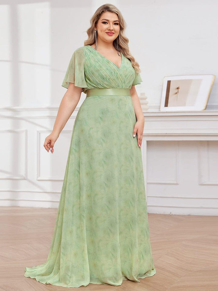 Vestido Maxi de Dama de Honor con Cintura Imperio