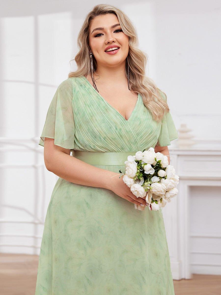 Vestido Maxi de Dama de Honor con Cintura Imperio