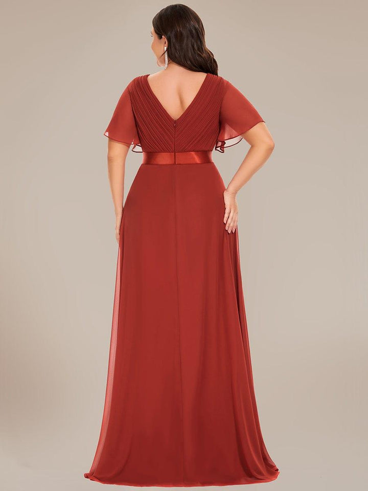 Vestido Maxi de Dama de Honor con Cintura Imperio