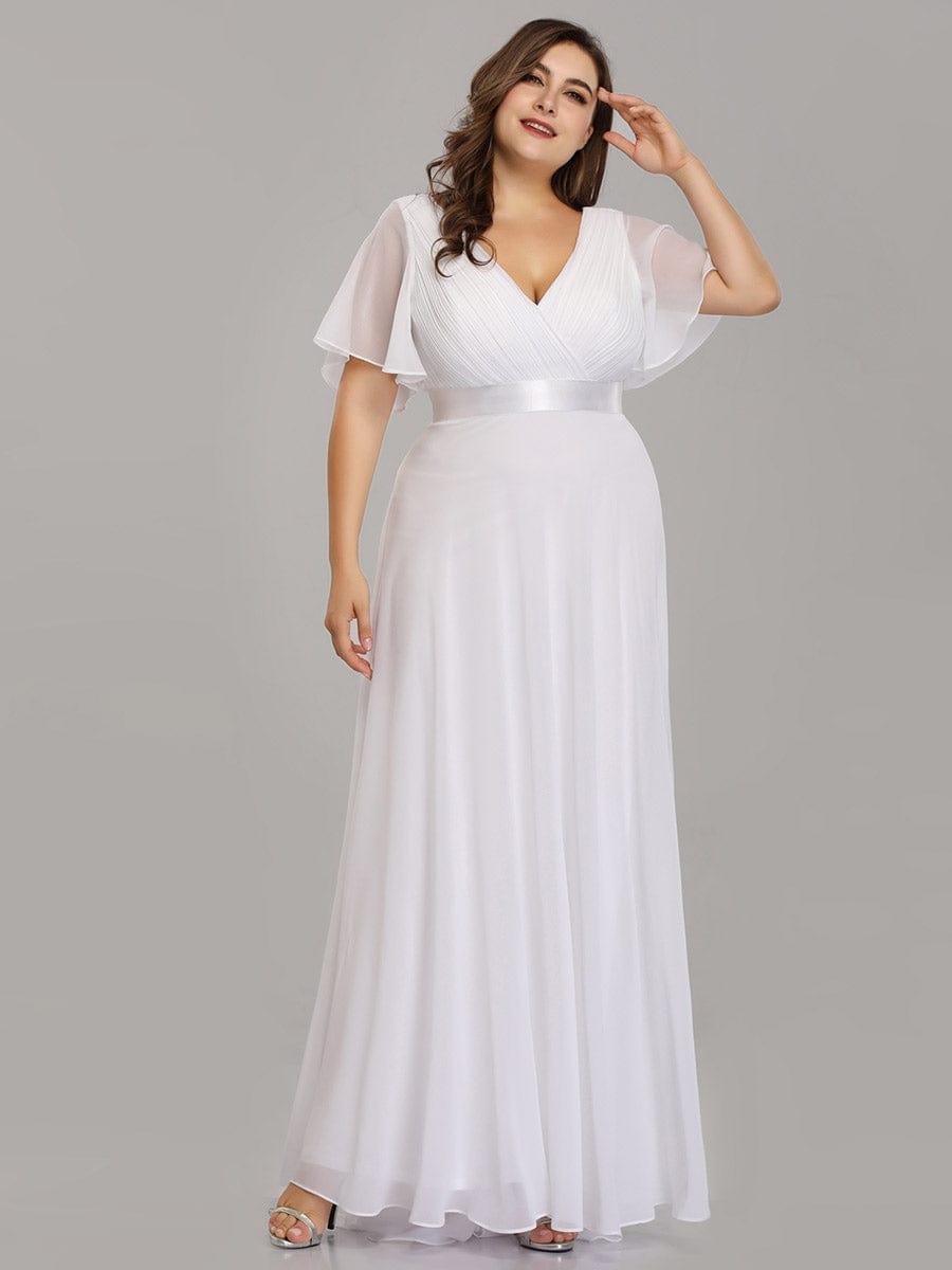 Vestido Maxi de Dama de Honor con Cintura Imperio