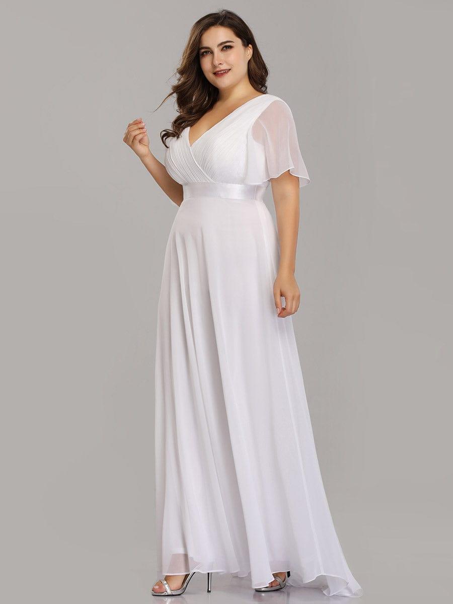 Vestido Maxi de Dama de Honor con Cintura Imperio