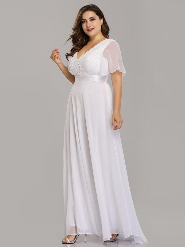Vestido Maxi de Dama de Honor con Cintura Imperio