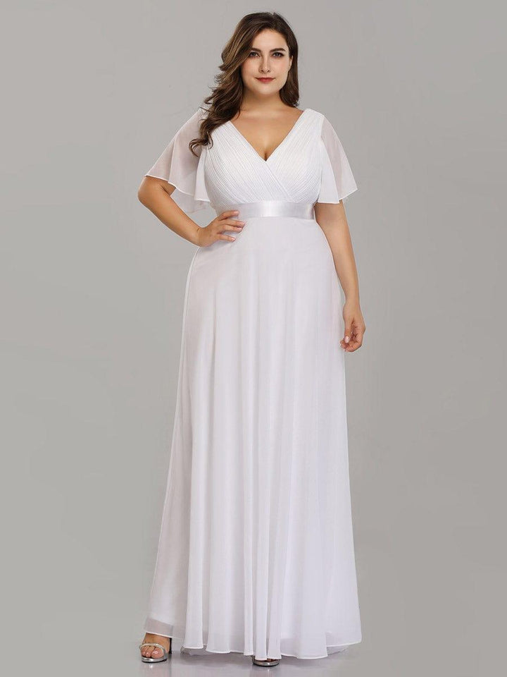 Vestido Maxi de Dama de Honor con Cintura Imperio