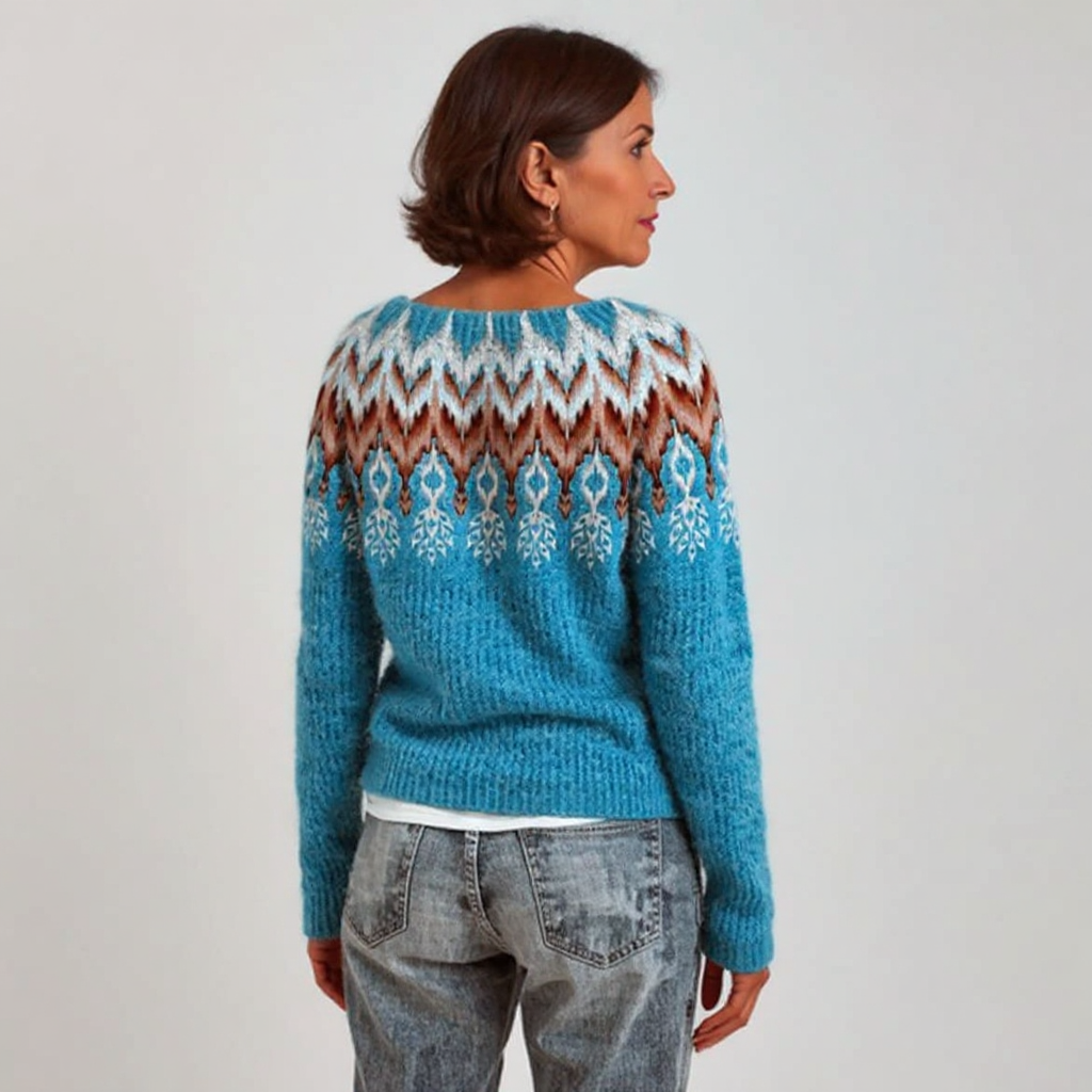 Elaine | Jersey de punto vintage con estilo isleño