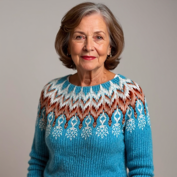 Elaine | Jersey de punto vintage con estilo isleño