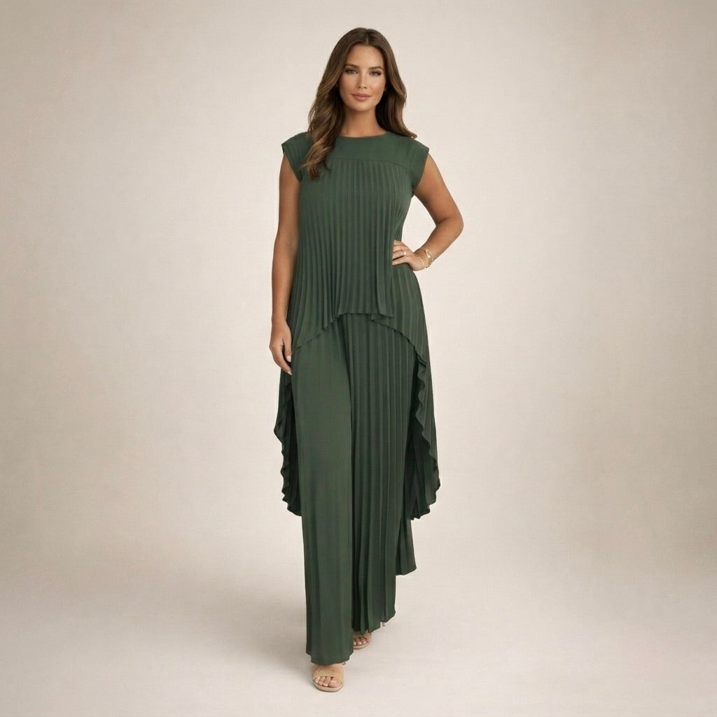 Halina™ | Conjunto elegante con pliegues