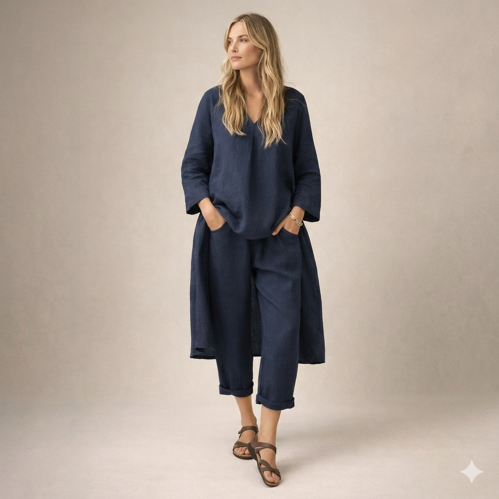 Mariana™ | Conjunto de lino holgado