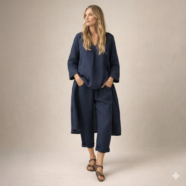 Mariana™ | Conjunto de lino holgado