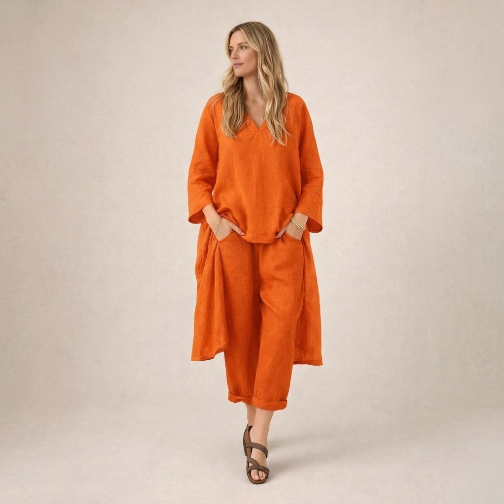 Mariana™ | Conjunto de lino holgado