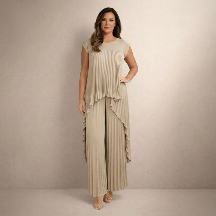 Halina™ | Conjunto elegante con pliegues