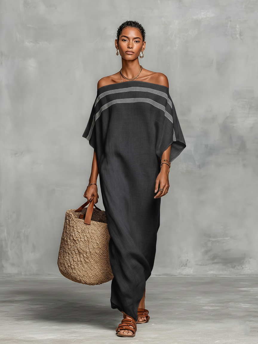Maxi Vestido Minimalista de Lino