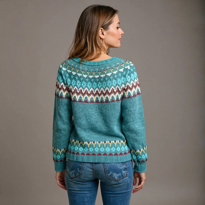 Gloria | Jersey de punto tipo isla vintage