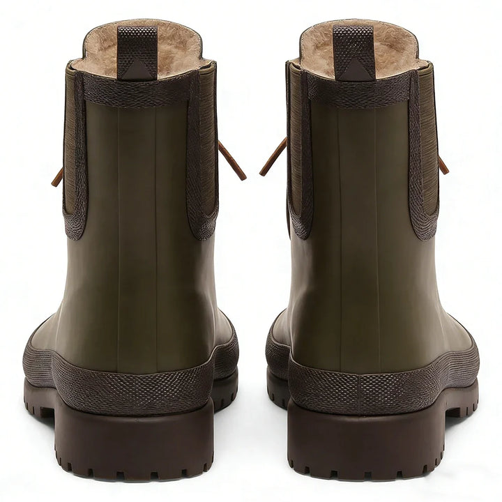 Sofía™ | Botas de lluvia Chelsea impermeables con forro de felpa