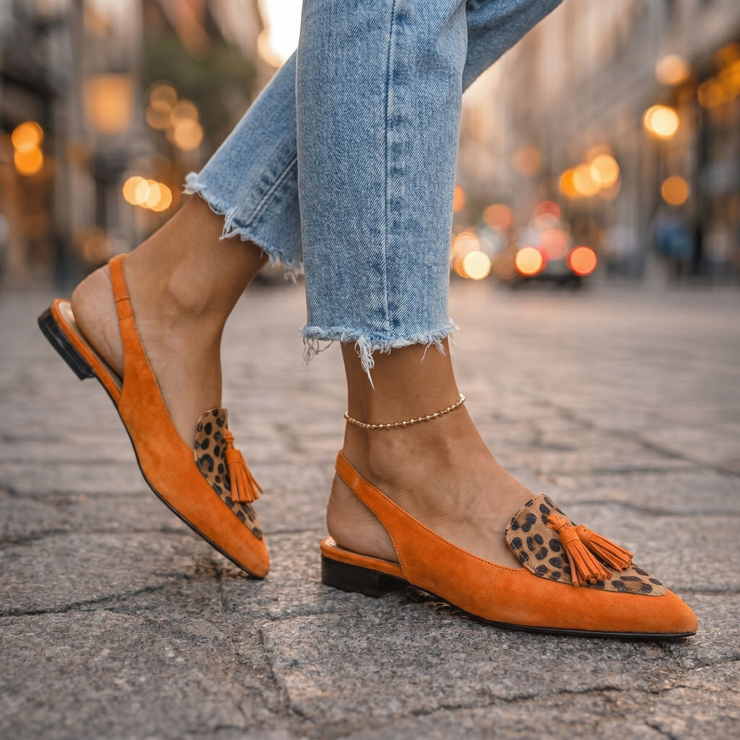 Eliza | Sandalias con Cintas y Flecos