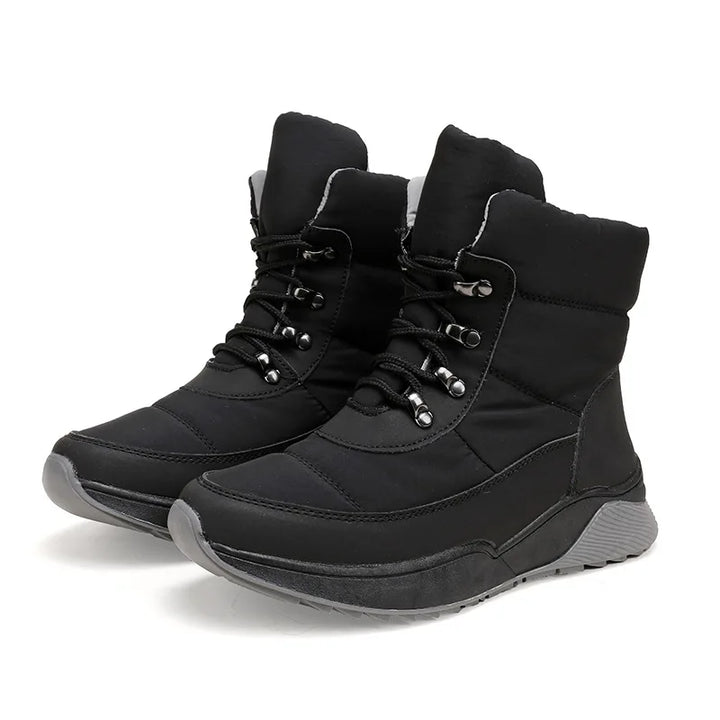 Marta™ | Botas de nieve de media caña con estampado de copos