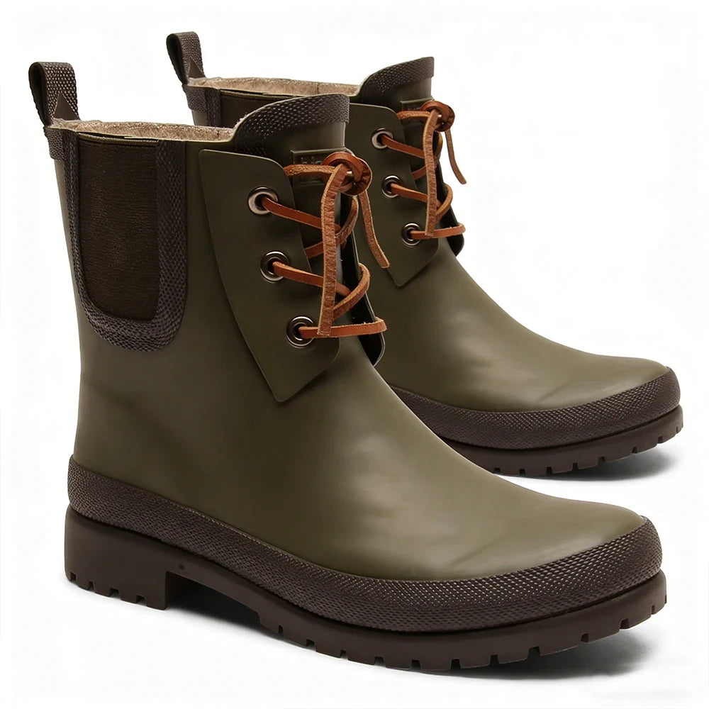 Sofía™ | Botas de lluvia Chelsea impermeables con forro de felpa