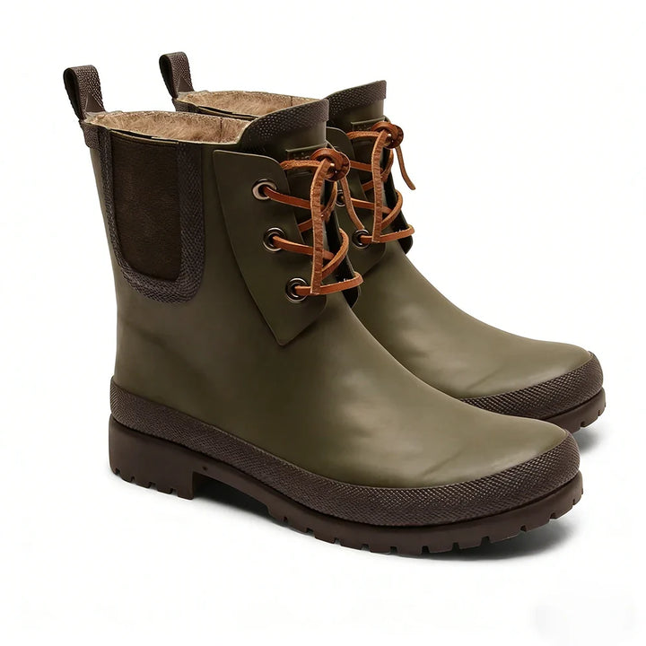 Sofía™ | Botas de lluvia Chelsea impermeables con forro de felpa