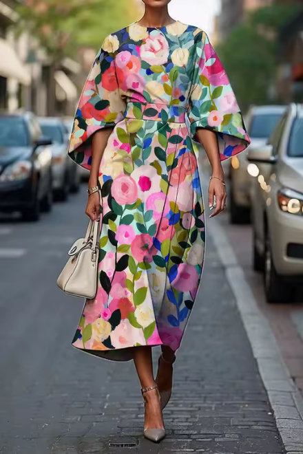 Moxlan | Elegante Vestido Floral