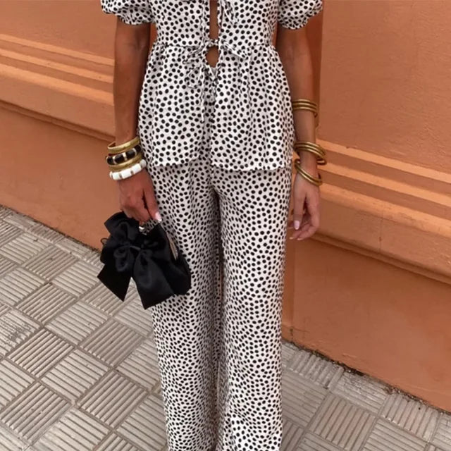 Leonor | Conjunto Casual Elegante de Dos Piezas