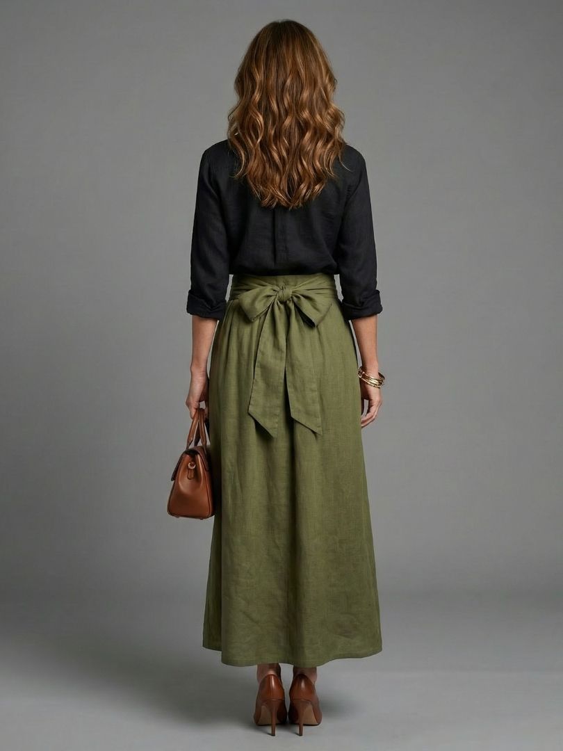 Gabriela™ | Conjunto de dos piezas con falda midi