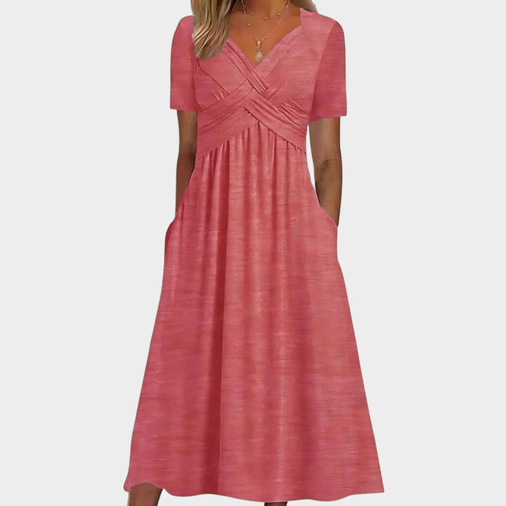 Isadora™ | Elegante vestido midi de corte A