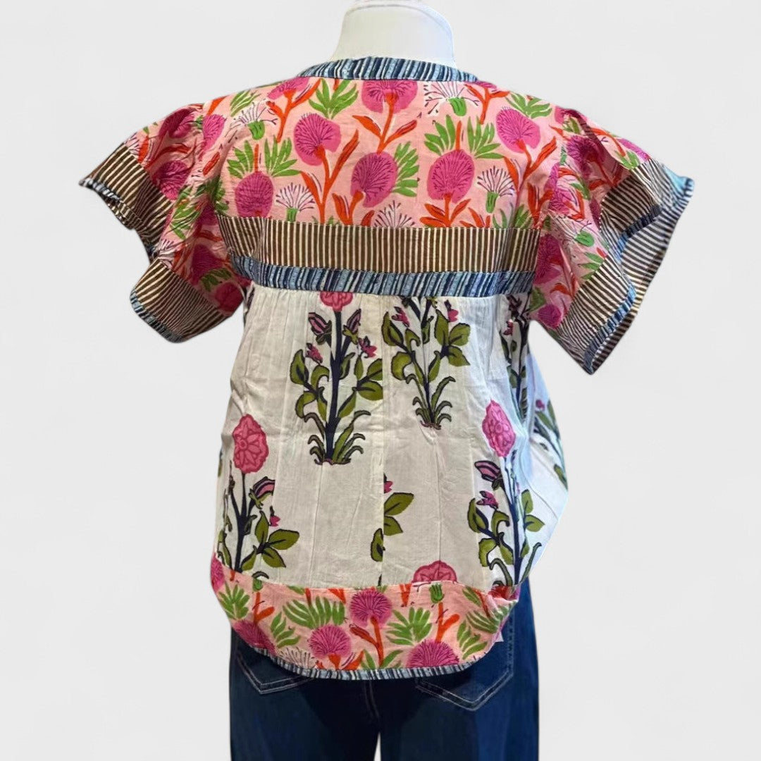 Uriella - Blusa boho bordada